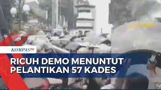 Demo Menuntut Pelantikan 57 Kades di Banjarnegara Berakhir Ricuh