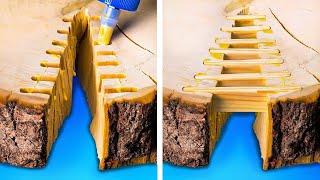 ¡Trabajo hecho a mano con madera ¡Cada trozo puede convertirse en una artesanía realmente hermosa