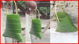 How To Make Leaves Nice Small Basket In your House  NK Crafts