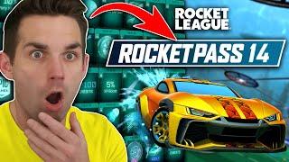 THE *NEW* ROCKET PASS FOR SEASON 14 IS INSANE Rocket League Season 14 Item Showcase