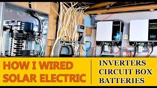 DIY - Wire Solar Panels to Breaker Box Electric - Growatt Inverter 3000