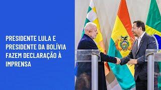 Presidente Lula e presidente da Bolívia fazem declaração à imprensa