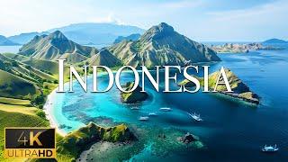 FLYING OVER INDONESIA 4K Video UHD - Calming Music With Beautiful Nature Video For Stress Relief
