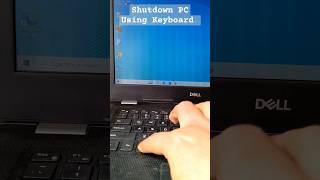 shutdown pcLaptop without Mouse  #shorts #short #shortsvideoviral #shortsfeed
