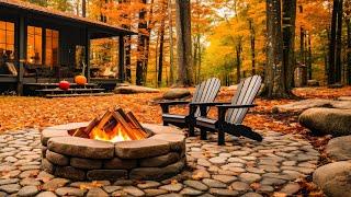 Autumn Day at the Outdoor Coffee Shop - Smooth Jazz Instrumental for Relaxation Work and Study