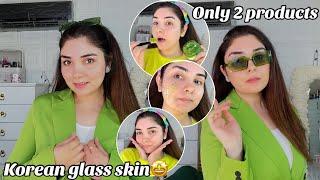 Get Ready With Me For Office  Glass Skin Step By Step Makeup Products only 2 Products Needed