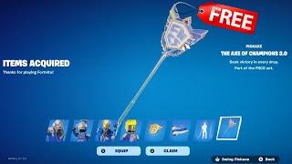 How to Get FNCS BUNDLE for FREE in Fortnite Axe of Champions 2.0 Pickaxe