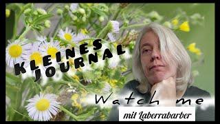 #Laberrabarber #watchme - Kleines Journal dekorieren