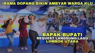 BUPATI LOMBOK UTARA AMBYAR BARENG WARGANYA DIHIBUR DANGDUT JALANAN IRAMA DOPANG LIVE PANTAI IMPOS