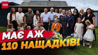 Нарахувала аж 110 дітей онуків правнуків та праправнуків