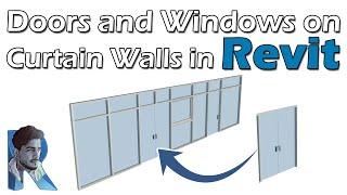 #73  Doors and window on Curtain Wall in Revit Deepak Verma