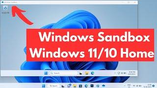 How to Install Windows Sandbox in Windows 1110 Home Edition