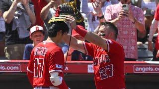 Taylor Ward Mike Trout and Shohei Ohtani hit back-to-back-to-back homers
