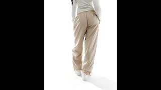 ADIDAS Originals Woven Balloon Trousers Pants Crinkle Nylon Beige Women  Asos