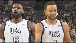 Team USA Basketball vs Canada With LeBron James & Stephen Curry 2024 Team USA Basketball