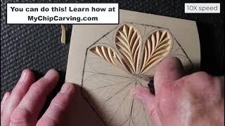 How to Chip Carve a Rosette