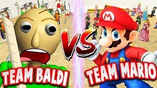 BALDI vs MARIO Who will win?  Baldis Basics Gmod Gameplay