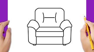 How to draw an armchair