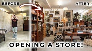 DIY ANTIQUE BOOTH MAKEOVER  Open A Shop with Me From Start to Finish