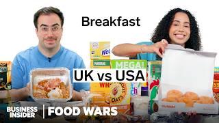 US vs UK Breakfast Foods  Food Wars  Insider Food