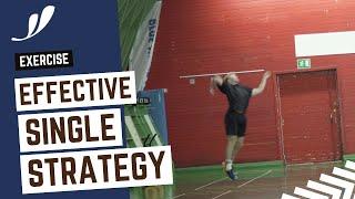 EFFECTIVE badminton SINGLE STRATEGY exercise - Changing the pace  Basic Feather