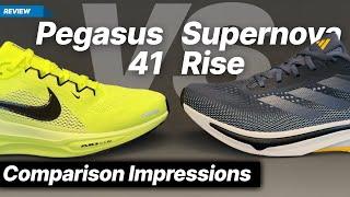 Nike Pegasus 41 vs Adidas Supernova Rise