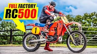 Riding an RC500 Factory 2 Stroke Honda