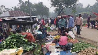 Bangladeshi Weekly Village Market in a Rainy Day  Daily Village Life