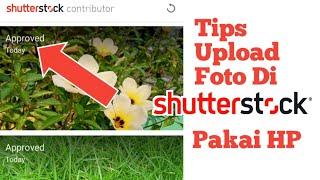 Cara Upload Foto di Shutterstock Contributor - Hanya Modal Hp