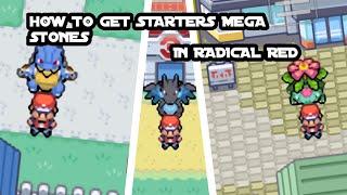 How to get mega stones of starters in Pokemon Radical Red
