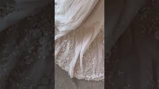 A close up of the wedding dress that broke the internet  #disneyprincess #weddingdressshopping