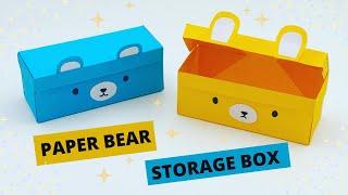 How To Make Easy Paper Bear Box For Kids  Nursery Craft Ideas  Paper Craft Easy  KIDS crafts