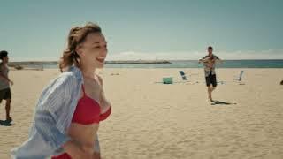Aubrey Reynolds red hot bikini scene from Vacation Home Nightmare 2023