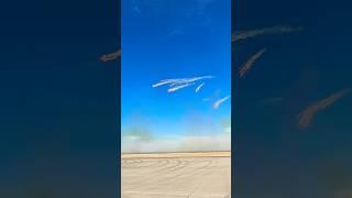 F16 and C17 Globamaster Flares Dubai Airshow #f16 #fighterjet #flare #defence #airshow #dubai #uae