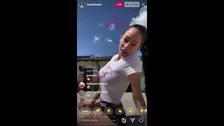Bhad Bhabie shows her nice body on Instagram Live Hot 