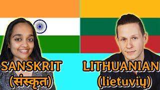 Similarities Between Sanskrit and Lithuanian