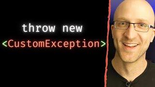 Java Custom Exceptions Tutorial - Its Way Easier Than You Think