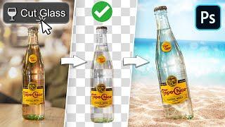 FASTEST Way to Cut Out Glass & Transparent Objects in Photoshop