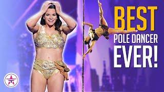 UNREAL Pole Dancer Kristy Sellars All Performances on Australias and Americas Got Talent
