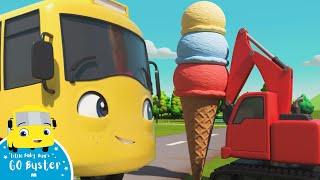 WOW Digger Builds a Wobbly Ice Cream For Buster  Go Buster  Bus Cartoons for Kids  Funny Videos