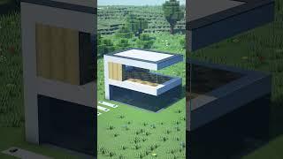 ️ Minecraft  How To Build a Waterfall Wall Modern House #minecraft