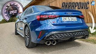 NEW Audi S3 Facelift 333hp 0-262 kmh acceleration & Akrapovic SOUND