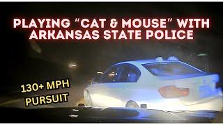 HIGH SPEED PURSUIT *136 MPH* with BMW & Arkansas State Police - PIT  TVI Maneuver #pursuit #chase