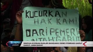 WARGA KORBAN BANJIR BANDANG DEMO PEMKAB GARUT