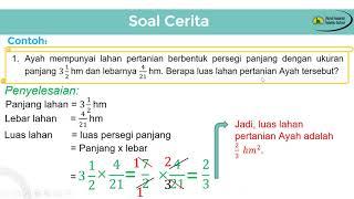 Soal cerita perkalian dan pembagian pecahan