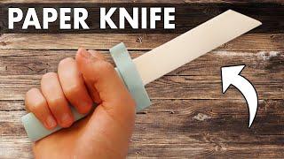 How to make a Paper Knife. Weapon from Paper