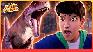 Raptor Pack ATTACK  Jurassic World Chaos Theory  Netflix After School