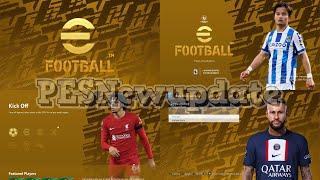 PES 2021 Menu eFootball 2023 GOLD by PESNewupdate