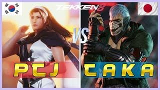 Tekken 8 ▰ TakaTaka Rank #1 Bryan Vs PTJ Rank #1 Jun Kazama ▰ Ranked Matches