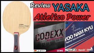 Review Yasaka Atletico Power with Gewo Codexx and Gewo KR 47.5 on Robot Thaibaan